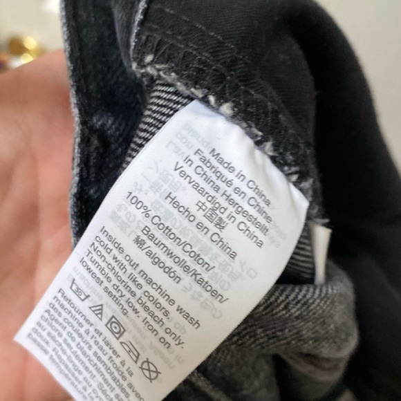 Madewell Relaxed Denim Shorts black gray jean shorts 29 - Picture 9 of 9